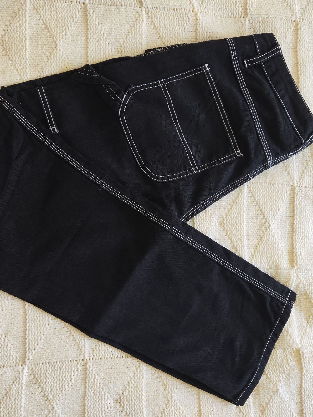 Dickies Women's Carpenter Pant Black Straight Jeans